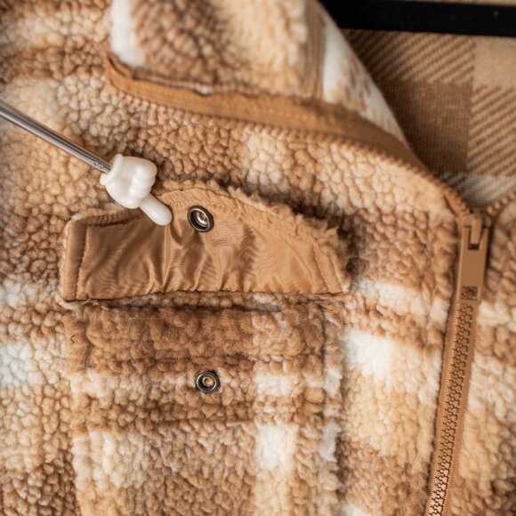 Brave Soul London Women's Large Sherpa Jacket - Picture 5 of 10